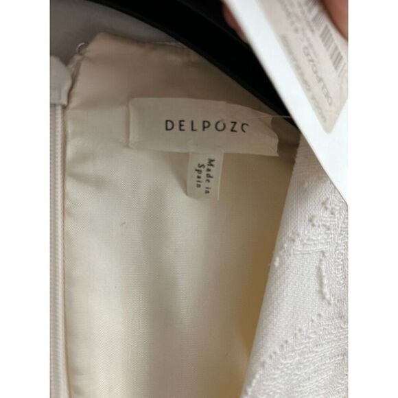 NWT Delpozo White Floral Pattern Short Dress Size 36FR - Picture 7 of 12
